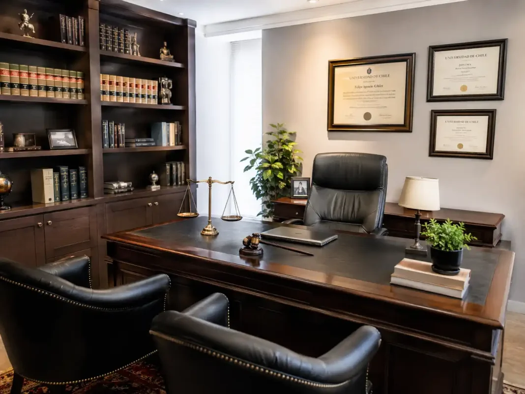 Despacho de abogados elegante y profesional.